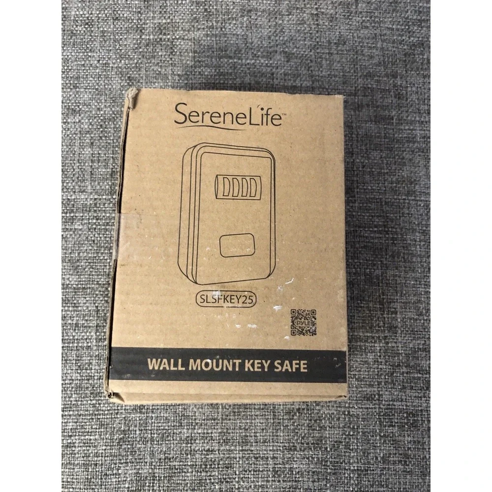 Serene Life Single Door Metal Wall Mount Combination Key Safe Box SLSFKEY25